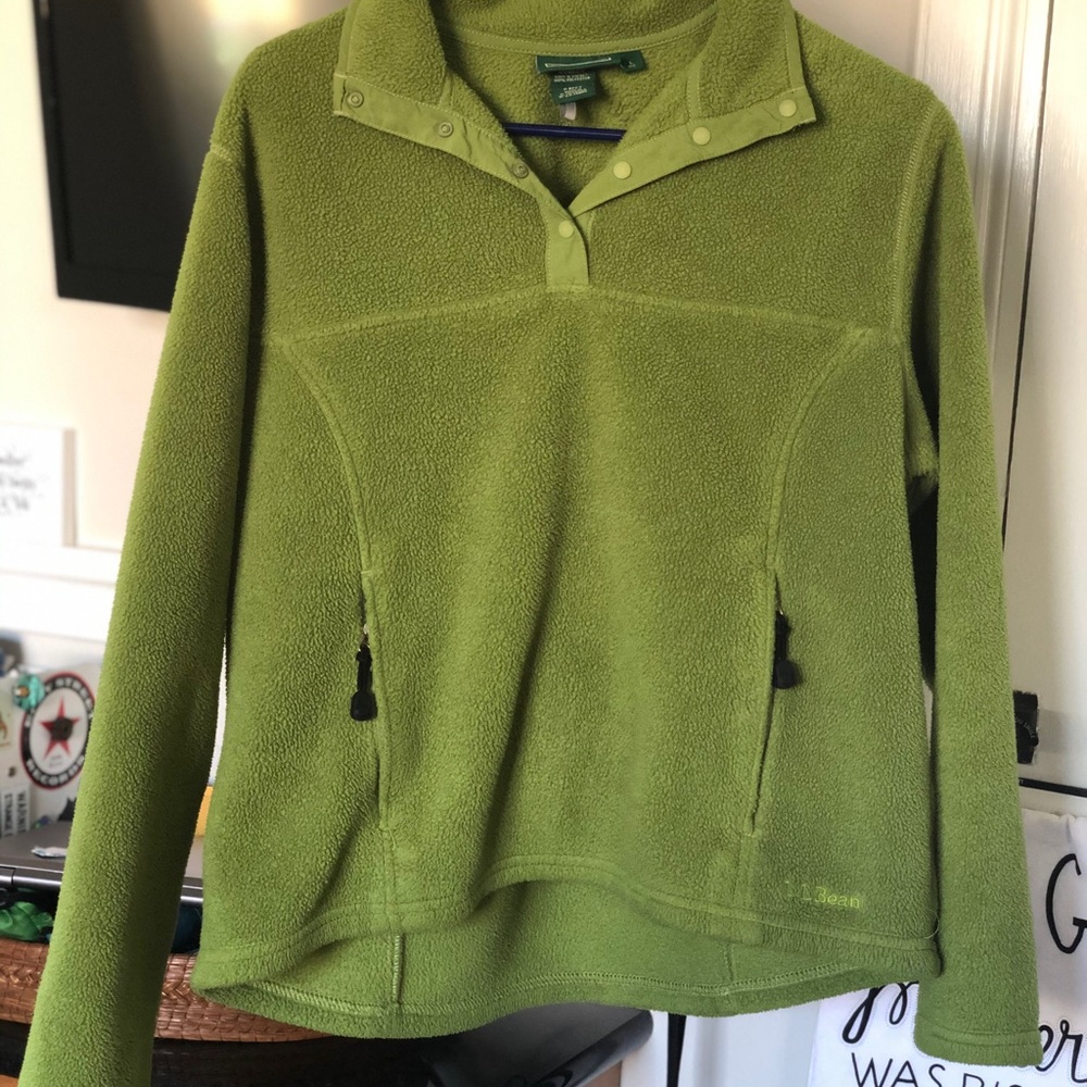 Vintage LL Bean Snap Fleece Pullover